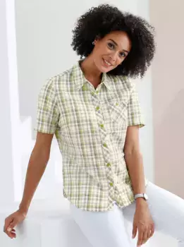 Блузка-рубашка Classic Basics, зеленый