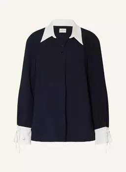 Блузка-рубашка CLAUDIE PIERLOT, темно-синий/белый
