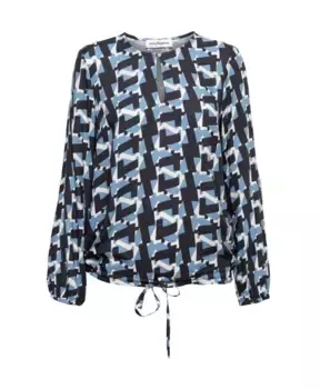 Блузка Рубашка &Co Woman, синий