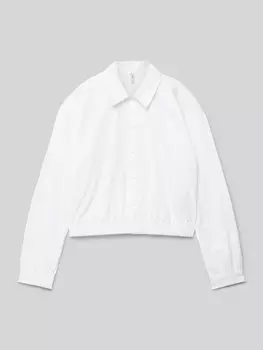 Блузка-рубашка Comfort Fit из хлопковой смеси модель «ОРЕГОН» Only, белый