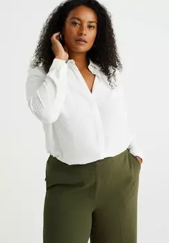 Блузка-рубашка CURVE WE Fashion, цвет white