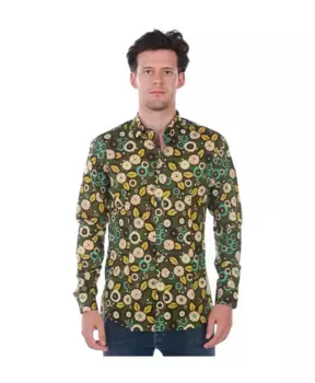 Блузка Рубашка Daniele Alessandrini, зеленый