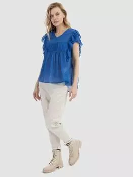 Блузка-Рубашка Dreimaster, синий