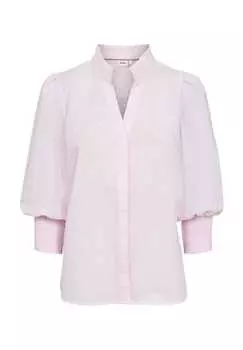 Блузка-Рубашка "Джейн" воротник-стойка Nmph, розовый