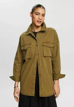 Блузка-рубашка Esprit, цвет khaki green