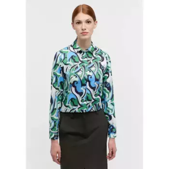 Блузка-рубашка Eterna "РЕГУЛЯРНЫЙ ФИТ", зеленый