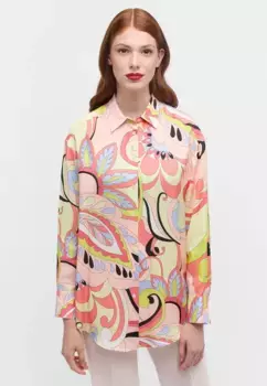 Блузка-рубашка Eterna "СВОБОДНЫЙ ФИТ", коралловый