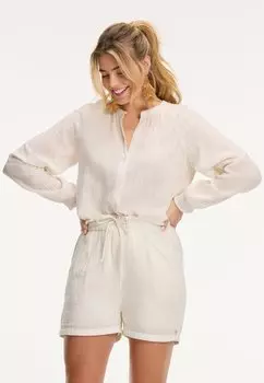Блузка-рубашка Ezra Mousseline Burnout Shiwi, светлый комплект белая