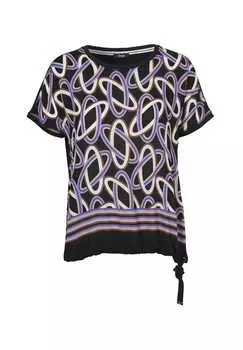 Блузка рубашка Frapp, синий