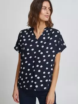 Блузка-Рубашка frfanemma Fransa, синий