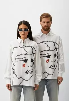Блузка-рубашка GOD WHY Berhasm, цвет white