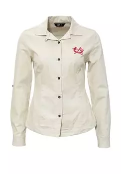 Блузка-рубашка гоночного дизайна Motor Queen Queen Kerosin, бежевый