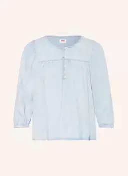 Блузка-рубашка halsey в джинсовом стиле с рукавами 3/4 Levi's, синий