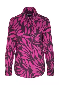 Блузка-рубашка, хлопок, женская Seidensticker, цвет 88 88 Brombeere