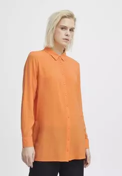 Блузка-рубашка ICHI, цвет coral rose