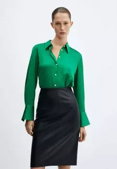 Блузка-рубашка IDEALE Mango, цвет vert