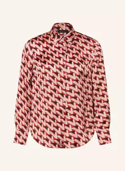 Блузка-Рубашка из атласа Elena Miro, красный