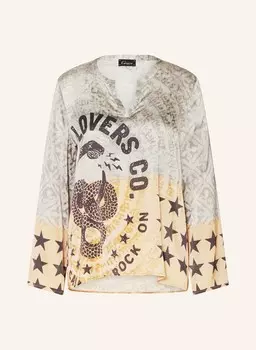 Блузка-Рубашка из атласа Grace, коричневый