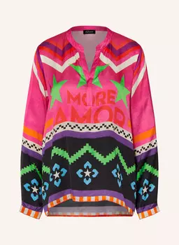 Блузка-Рубашка из атласа Grace, розовый