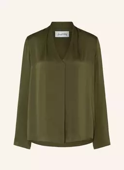 Блузка-Рубашка из атласа Joseph Ribkoff, хаки