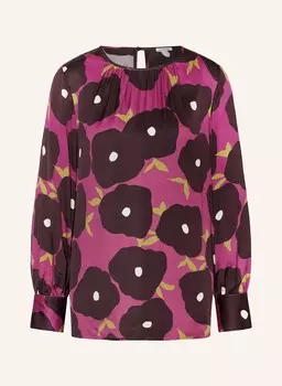 Блузка-Рубашка из атласа Seidensticker, фуксия