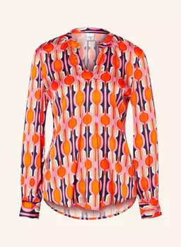 Блузка-Рубашка из атласа Tonno & Panna, красный