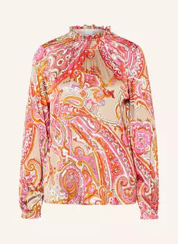 Блузка-Рубашка из атласа Tonno & Panna, розовый