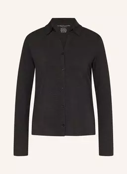 Блузка-рубашка из джерси MAJESTIC FILATURES, темно-серый