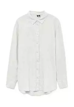 Блузка-Рубашка из льняной смеси Vero Moda, белый