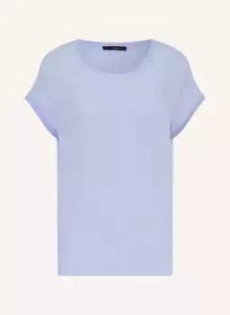 Блузка-рубашка из микса материалов Oui, синий