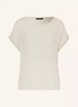 Блузка-рубашка из микса материалов oui, светло-серый