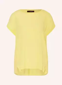 Блузка-рубашка из микса материалов Oui, желтый