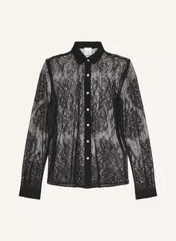 Блузка-Рубашка из перфорированного кружева Tonno & Panna, черный