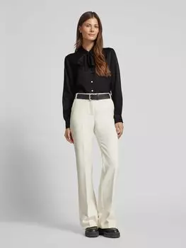 Блузка-рубашка из вискозы с бантом Seidensticker, черный