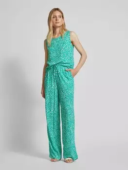 Блузка-рубашка из вискозы с круглым вырезом comma Casual Identity, бирюзовый