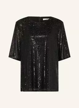 Блузка рубашка каммыгз с пайетками Gestuz, черный