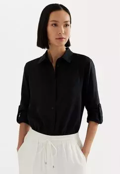 Блузка-рубашка KARRIE LONG SLEEVE SHIRT Lauren Ralph Lauren, цвет black