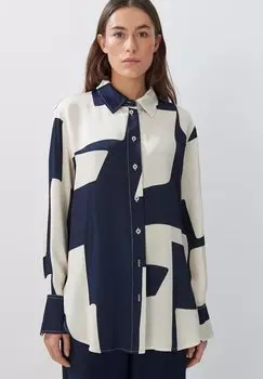 Блузка-рубашка LANGARM ZISABEL MOTION someday., цвет ocean