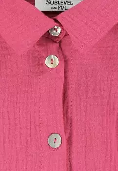 Блузка-рубашка Lange Sublevel, розовая