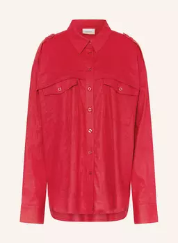 Блузка-Рубашка leenagz с льном Gestuz, красный