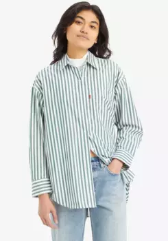 Блузка-рубашка Levi's "LOLA SHIRT", свободного кроя, зеленый