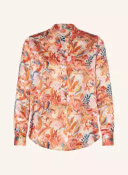 Блузка-рубашка liberty из шелка Rossana Diva, оранжевый