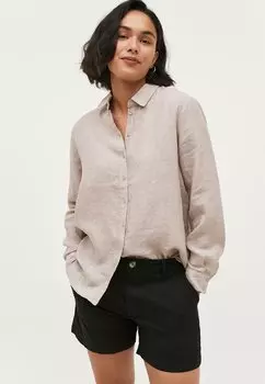 Блузка-рубашка MAGDA Ellos Collection, цвет beigemelange