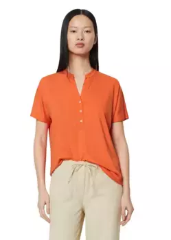 Блузка-рубашка Marc O'Polo "из LENZING ECOVERO", цвет Orange