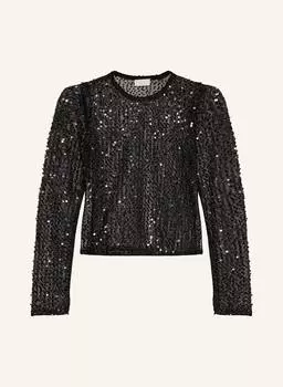 Блузка-Рубашка Mareen из сетки с пайетками Leger By Lena Gercke, черный