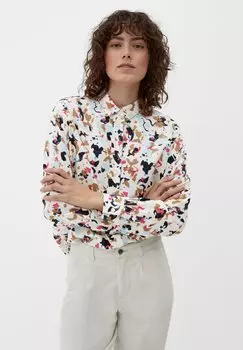 Блузка-рубашка MIT ALLOVER-PRINT s.Oliver, цвет ecru