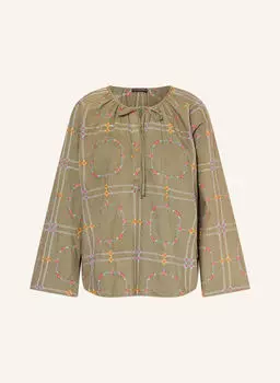 Блузка рубашка mmhshare sensi Heyanno, зеленый