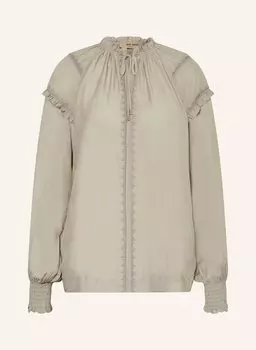 Блузка рубашка mmmarb с оборками Mos Mosh, хаки