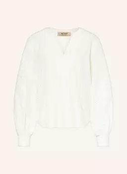 Блузка рубашка mmyen sina из ажурного кружева Mos Mosh, экрю