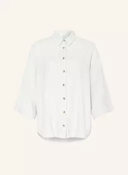 Блузка-Рубашка mschjovene ginia из льна с рукавами 3/4 Msch Copenhagen, зеленый